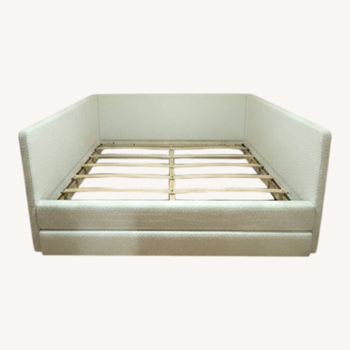 Used White Boucle Fabric Daybed  for sale on AptDeco