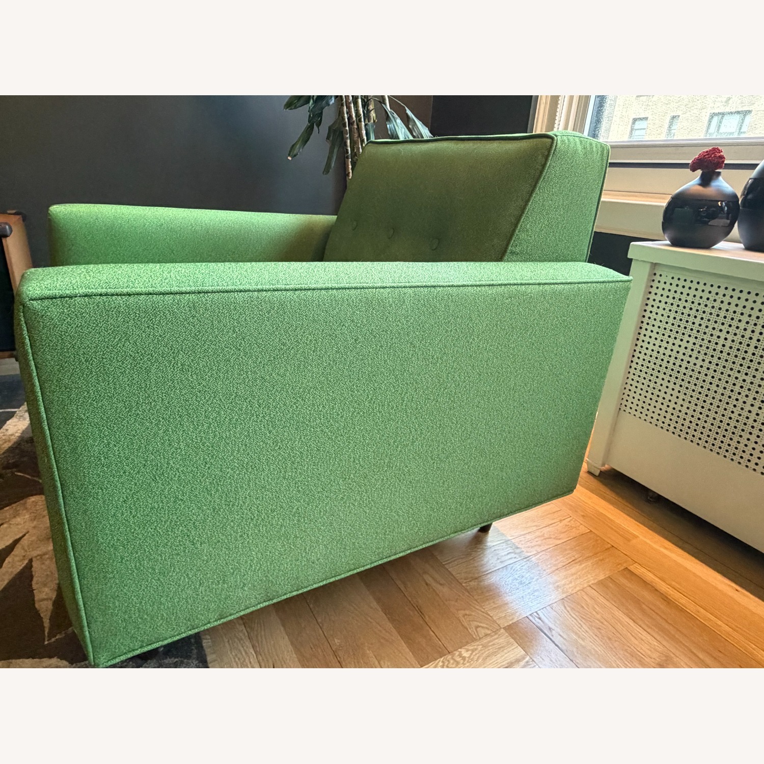 Design Within Reach Bantam Green Fabric Armchair - image-4