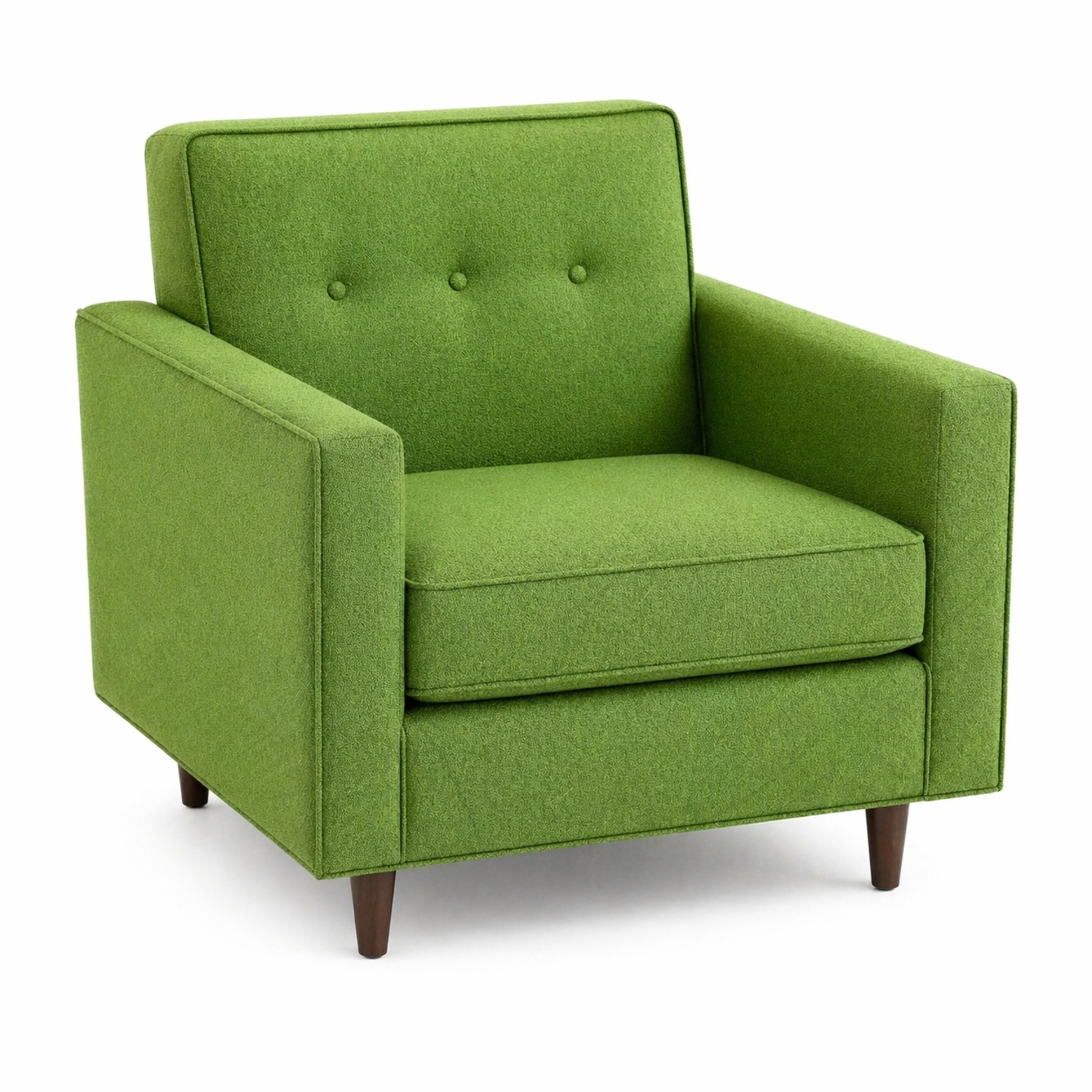Design Within Reach Bantam Green Fabric Armchair - image-6