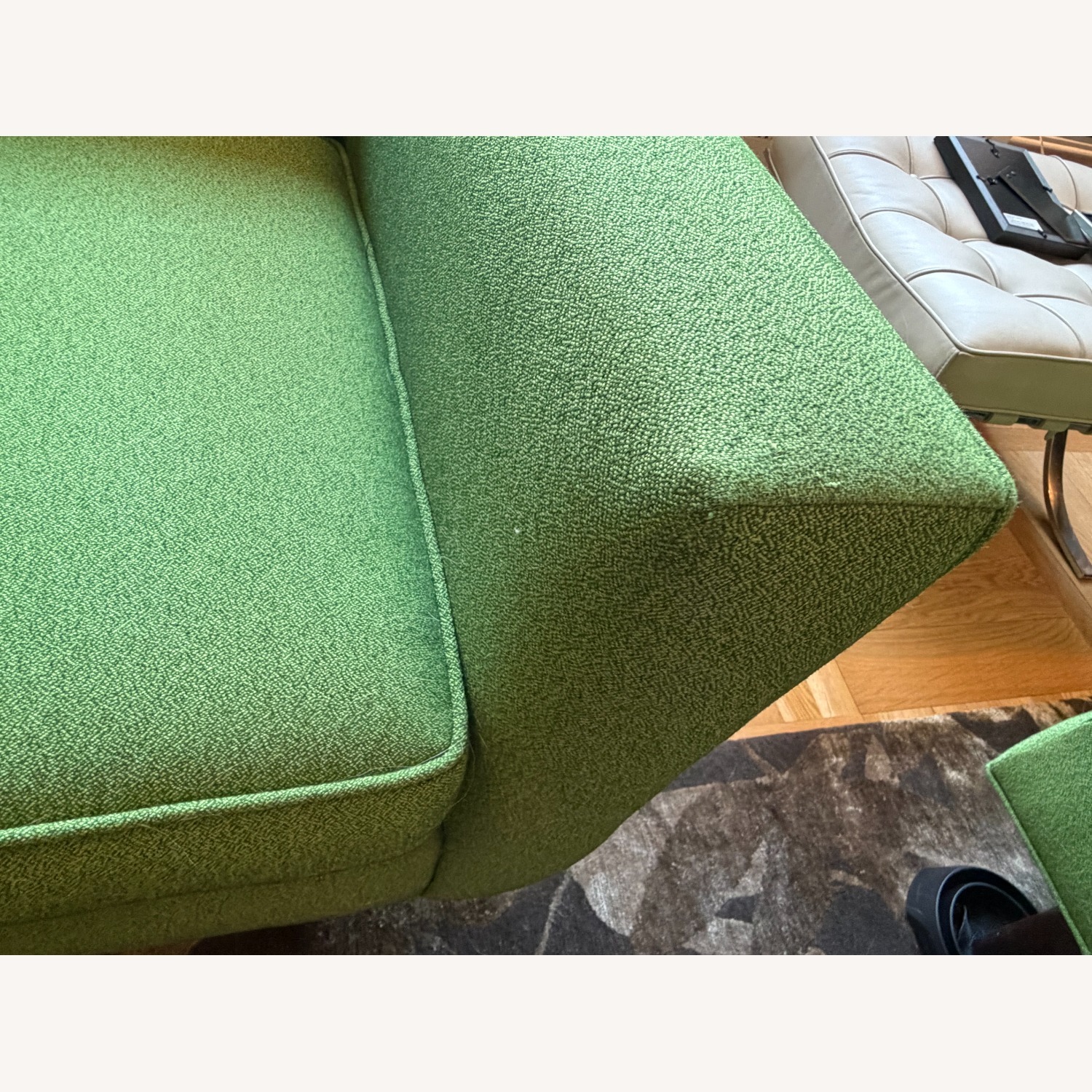Design Within Reach Bantam Green Fabric Armchair - image-3