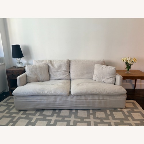 Used Restoration Hardware Cloud Light Gray 2 Seater Sofa for sale on AptDeco
