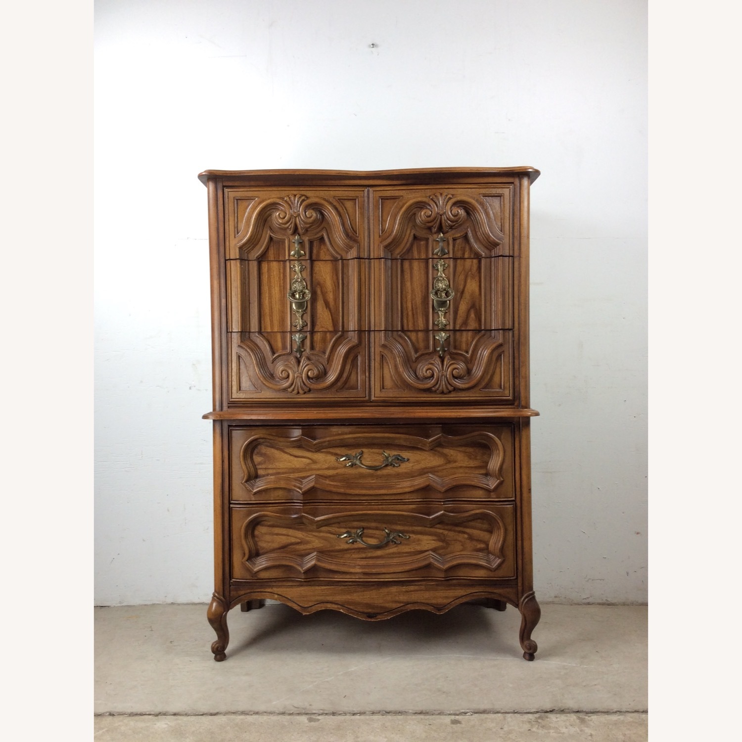 Mid Century French Provincial Style Highboy - image-2