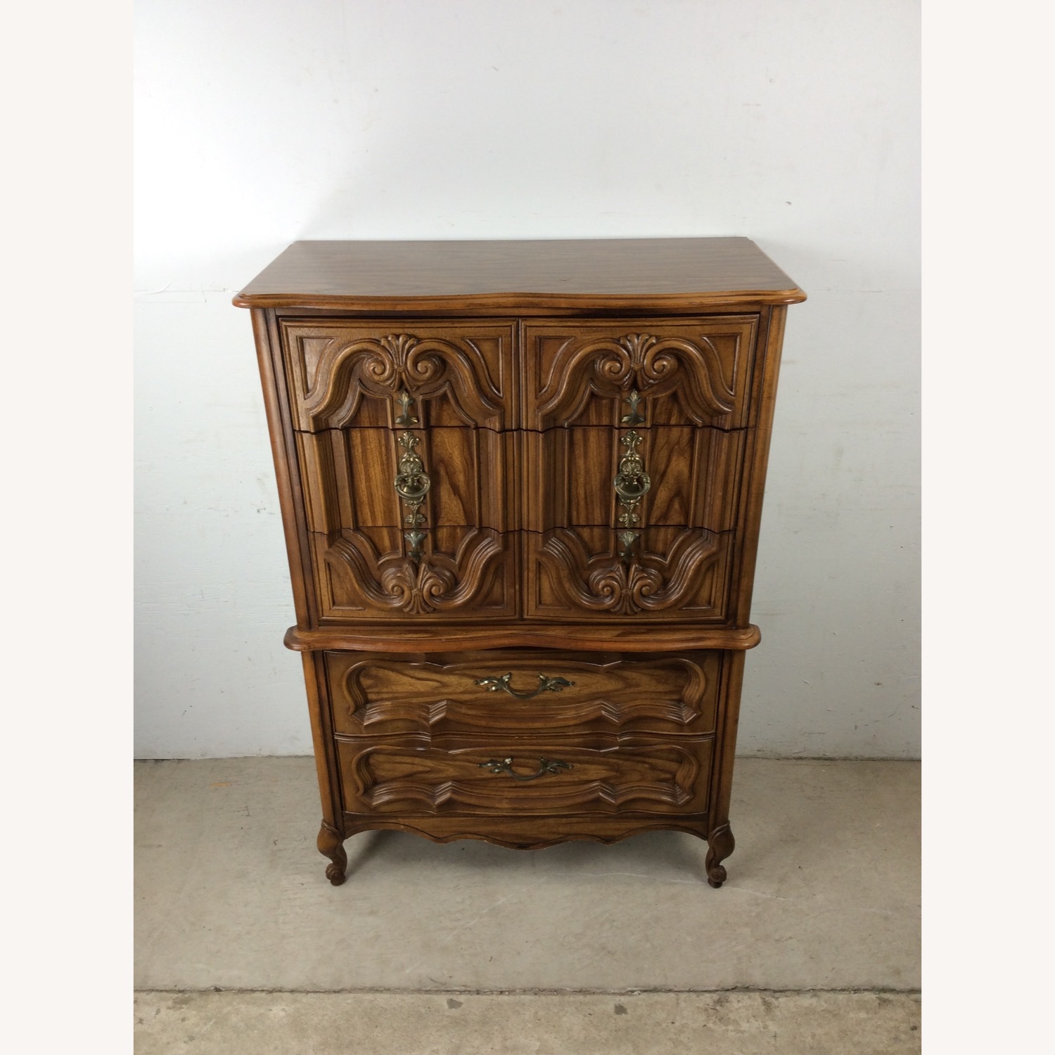 Mid Century French Provincial Style Highboy - image-3