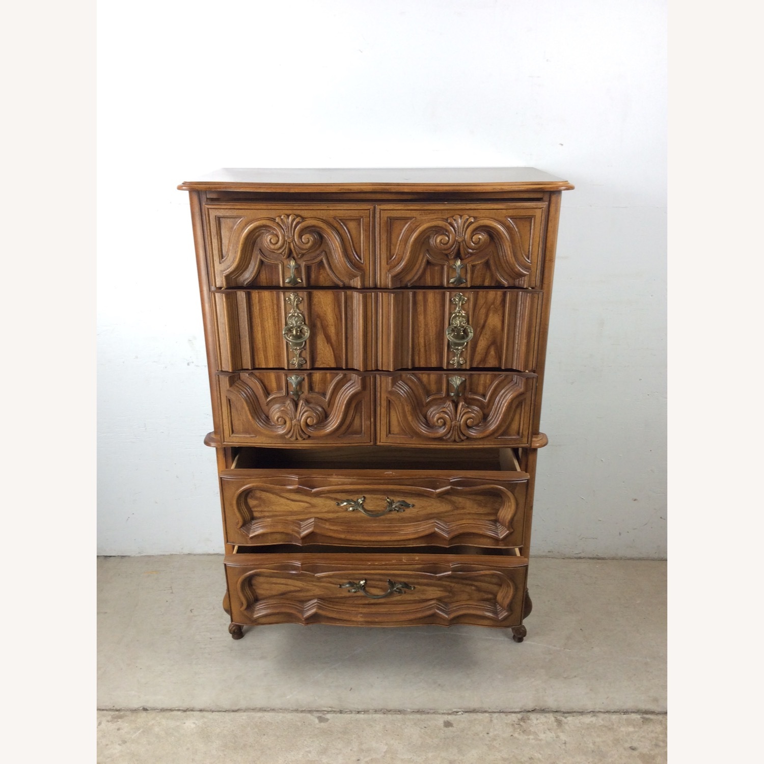 Mid Century French Provincial Style Highboy - image-20