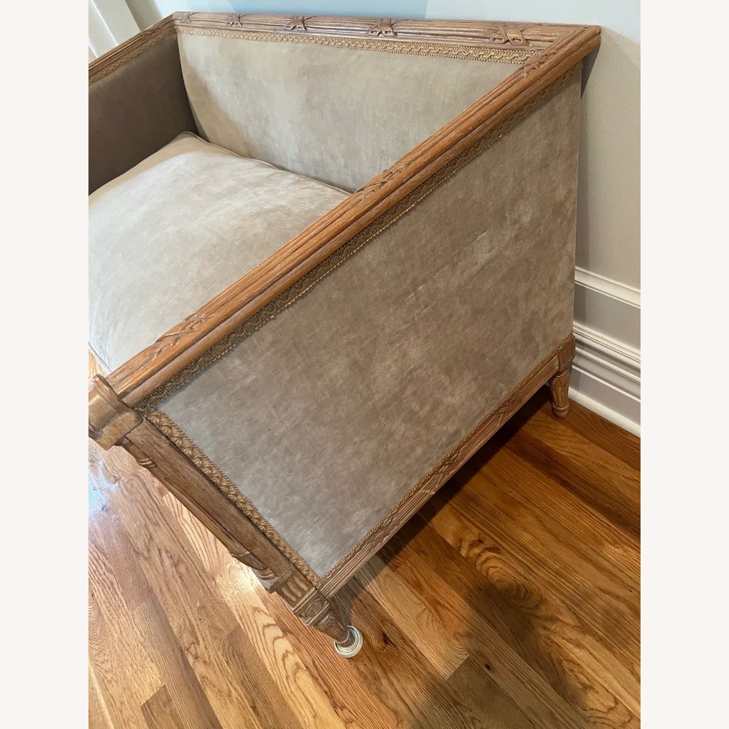 Natural Wood 2 Seater Sofa - image-3