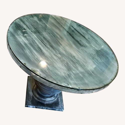 Used Crate & Barrel Dark Gray Metal Side Table for sale on AptDeco