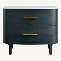 Arhaus Danny Black Wood Nightstand