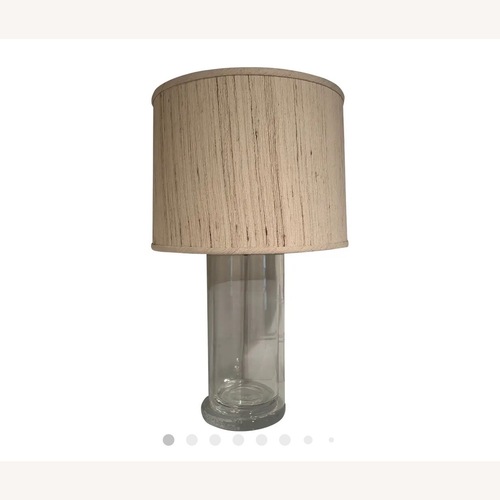 Used Simon Pearce Transparent Glass Table Lamp for sale on AptDeco