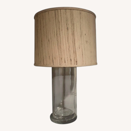 Used Simon Pearce Transparent Glass Table Lamp for sale on AptDeco