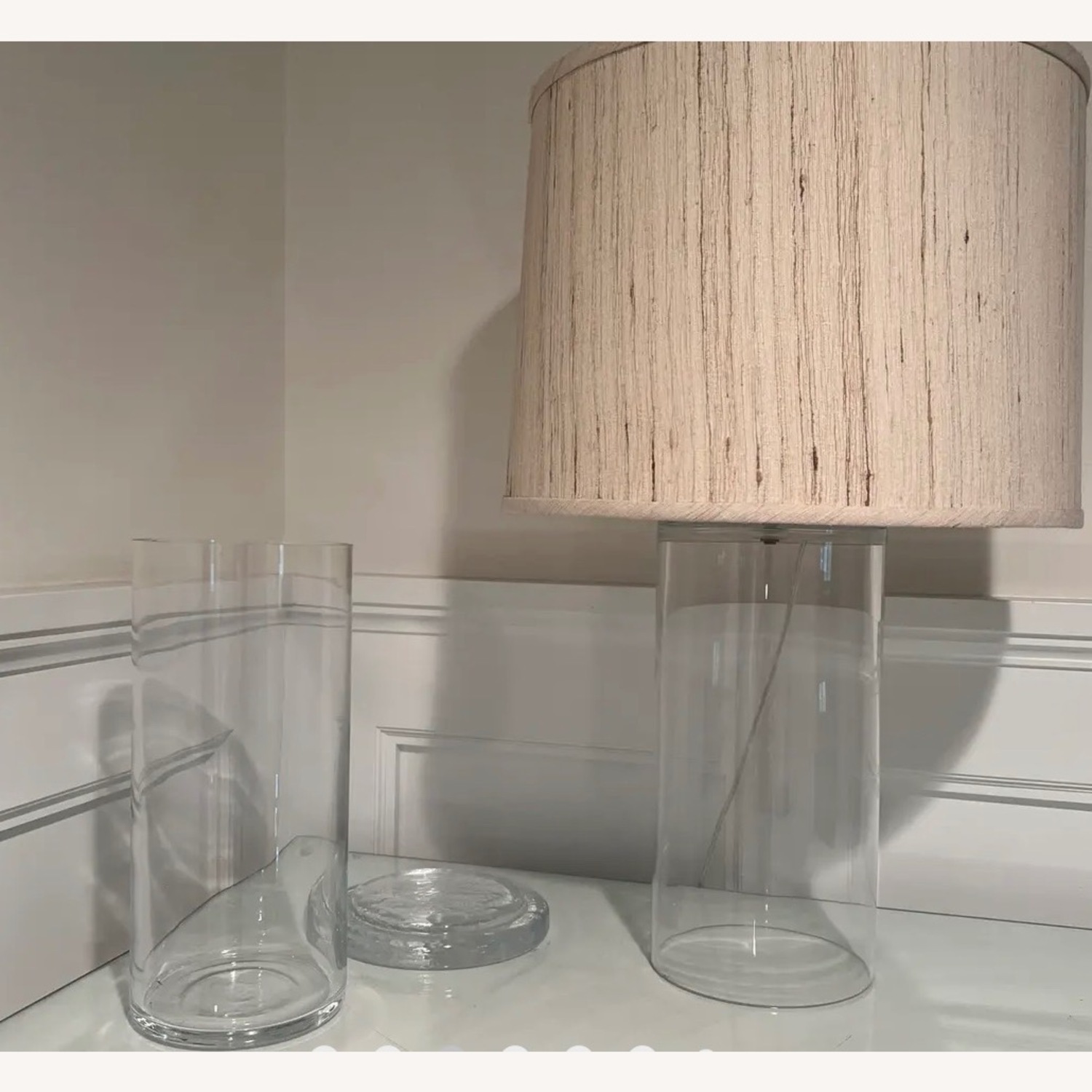 Simon Pearce Transparent Glass Table Lamp - image-3