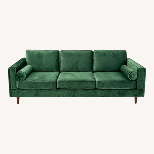 Used Green Velvet 3+ Seater Sofa for sale on AptDeco