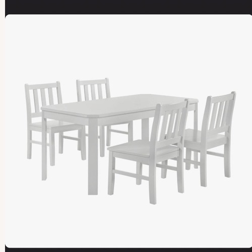 Used Winston Porter Velis 5PC Dining Set With Table And 4 Chairs for sale on AptDeco