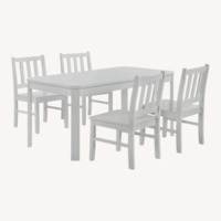 Winston Porter Velis 5PC Dining Set With Table And 4 Chairs