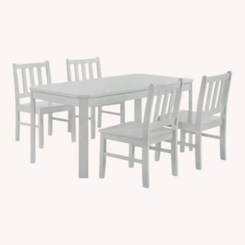 Used Winston Porter Velis 5PC Dining Set With Table And 4 Chairs for sale on AptDeco