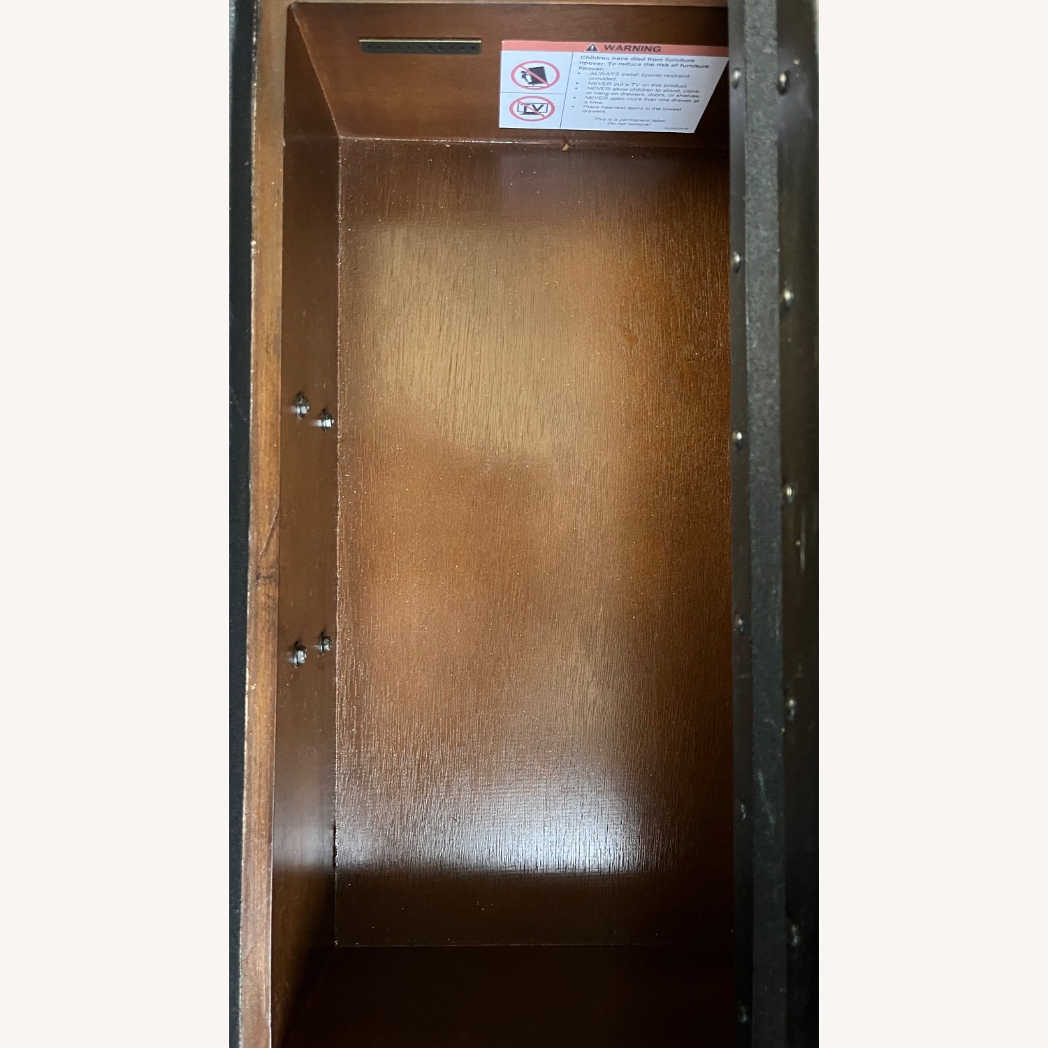 Pottery Barn Ludlow Black Trunk Nightstand (22") - image-2