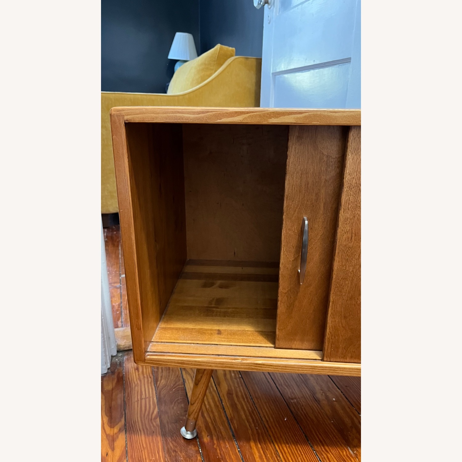 Mid Century Inspired Record Storage Cabinet - image-1