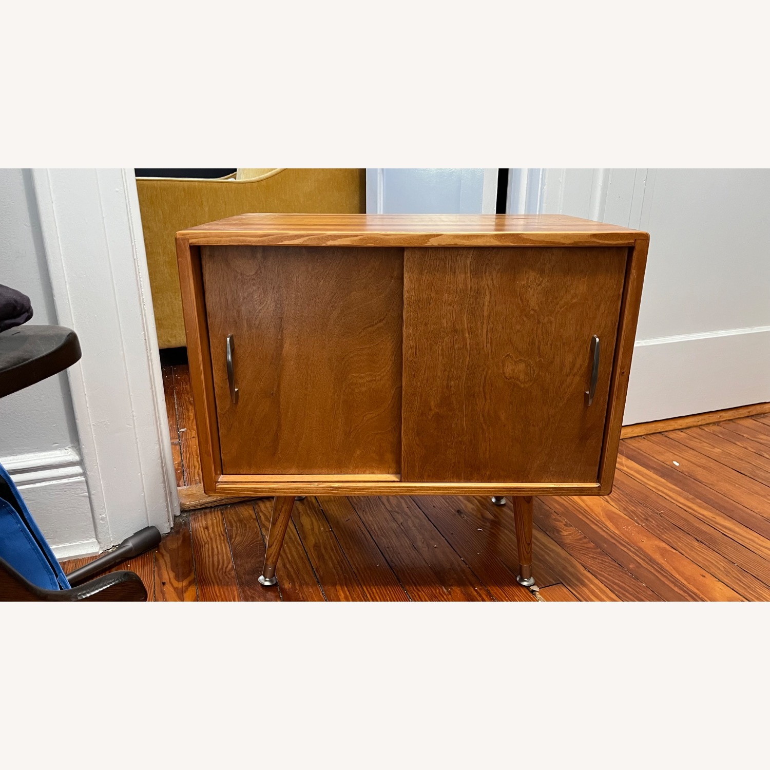 Mid Century Inspired Record Storage Cabinet - image-6