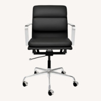 Black Leather Desk Chair