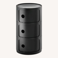 Kartell Componibili 3-Tier Storage, Black