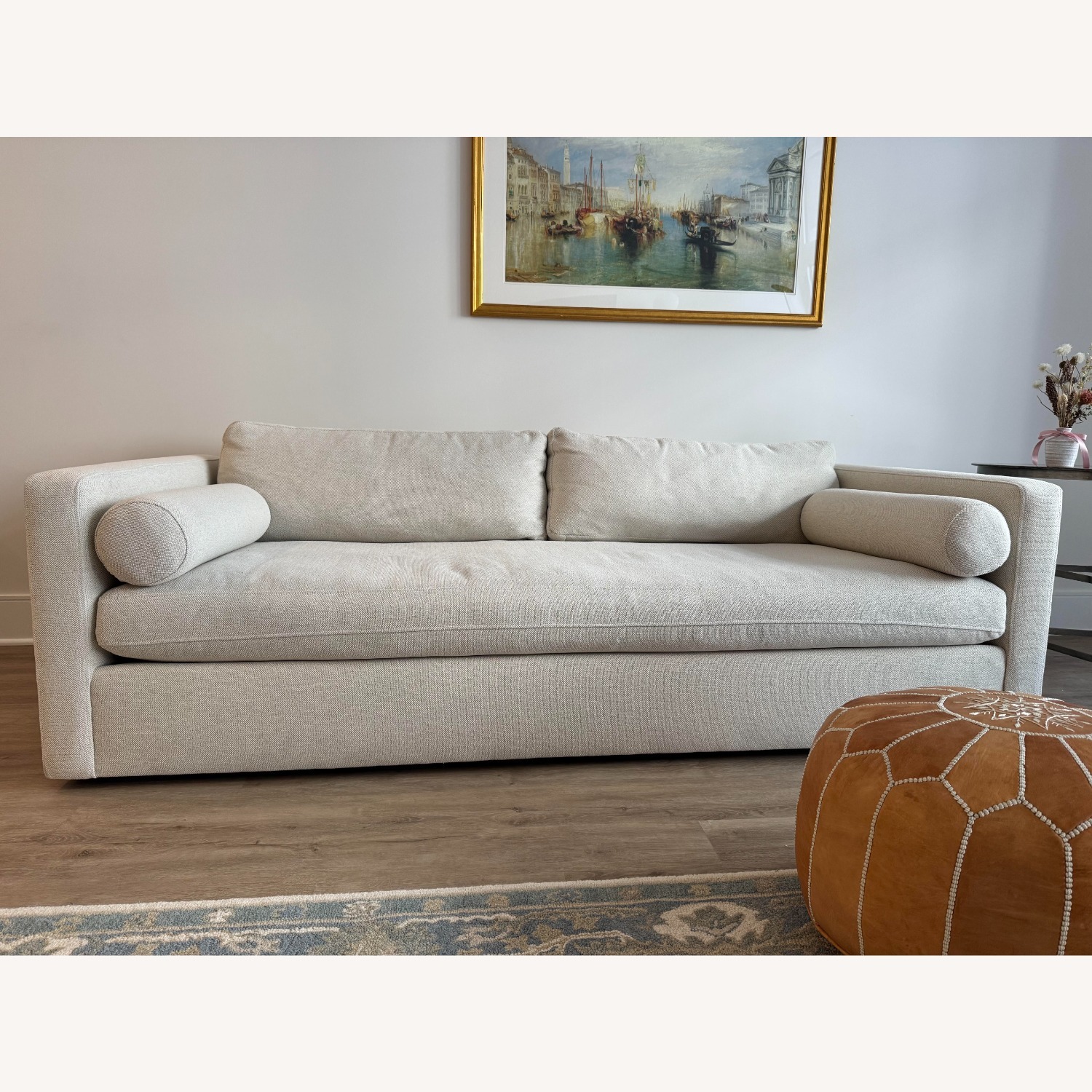 Crate & Barrel Aris Deep Bench Sofa - image-1