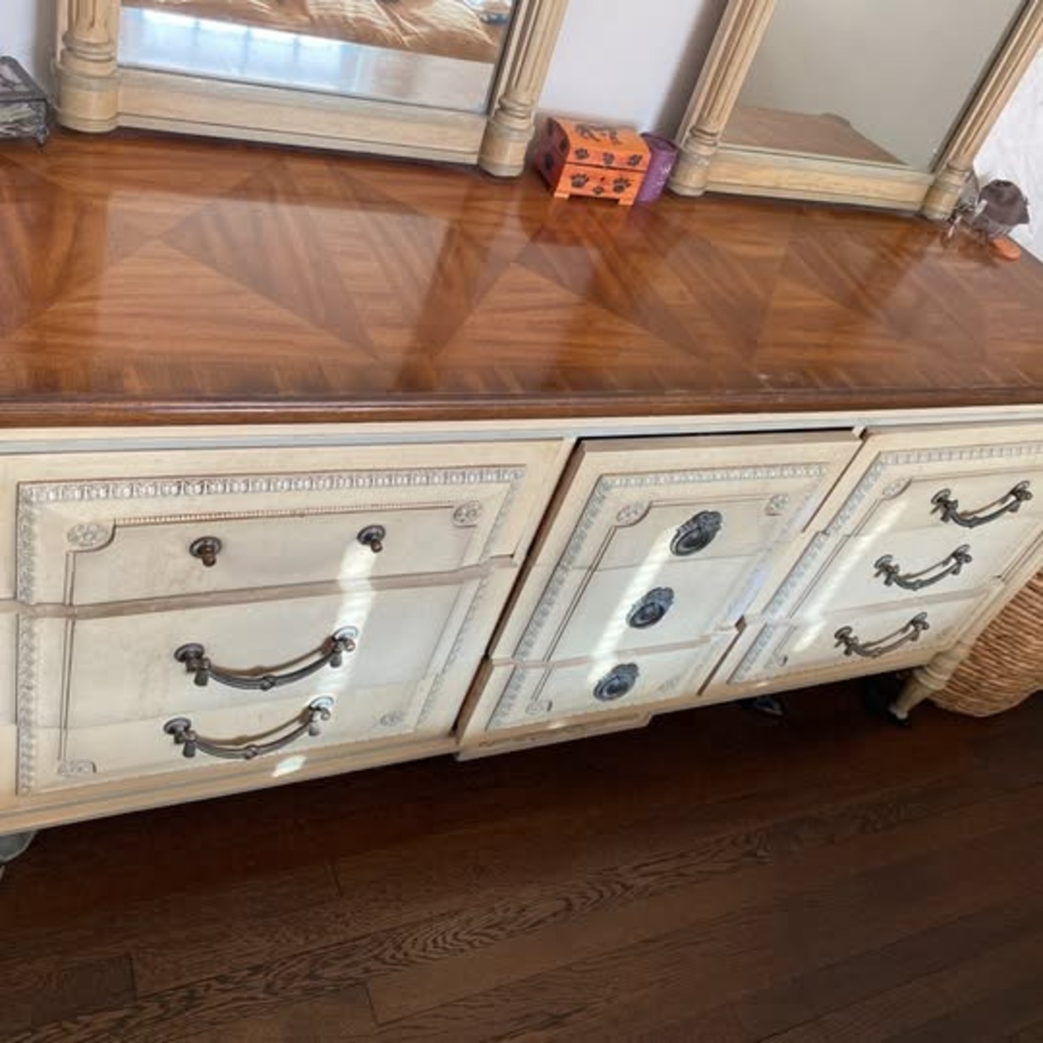 Vintage/Antique French Provincial Wood Dresser - image-2