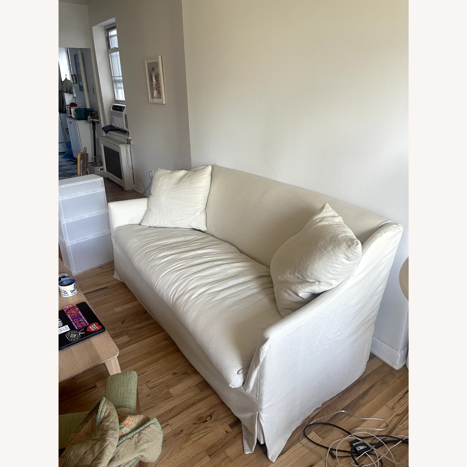 Jenni Kayne Natural Linen 2 Seater Sofa - image-2