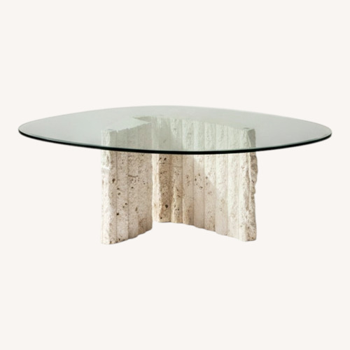 Used MCM Tessalated Glass Coffee Table for sale on AptDeco
