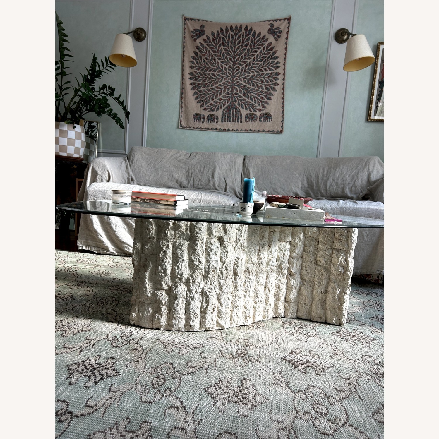 MCM Tessalated Glass Coffee Table - image-2