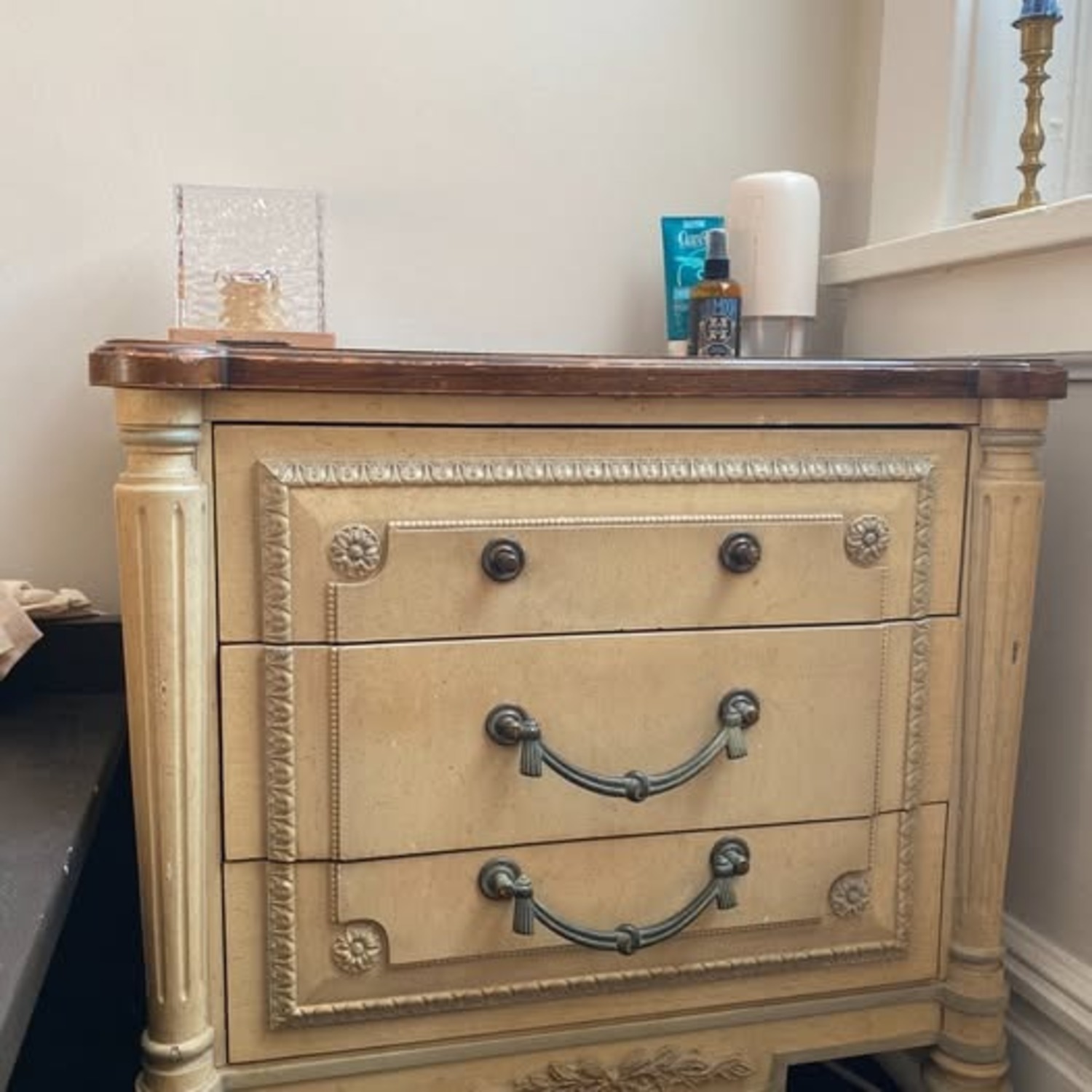 Antique French Provincial Nightstand - image-2