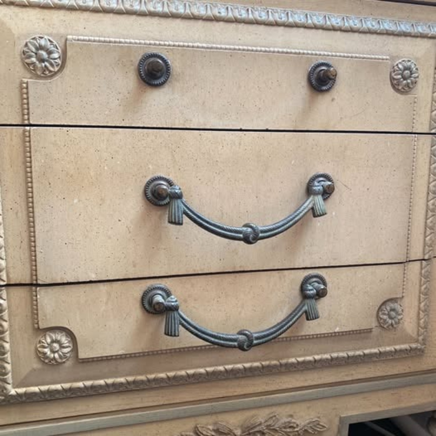 Antique French Provincial Nightstand - image-4