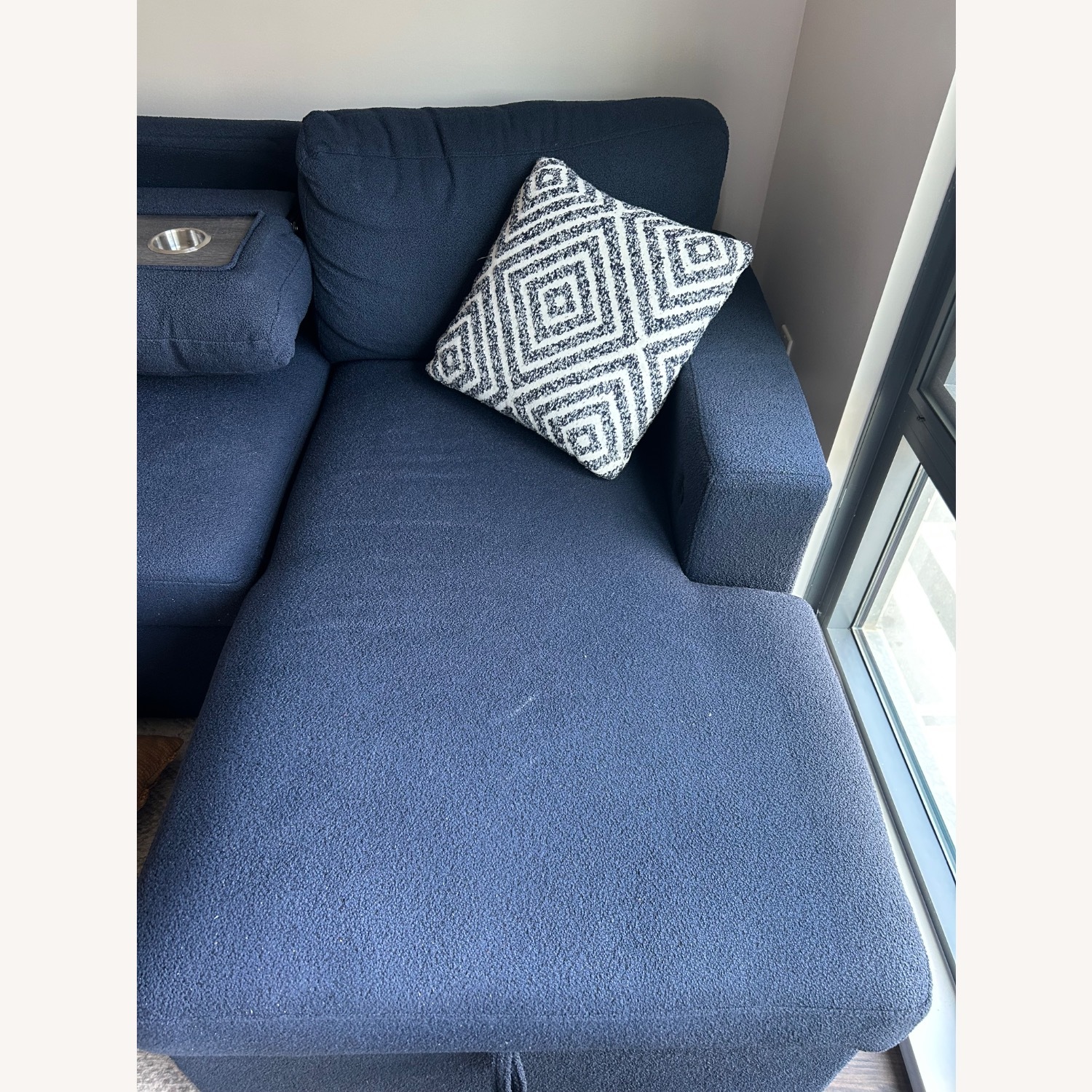 Bob's Discount Furniture Playday Pop-up Sleeper Chaise Sectional - image-4