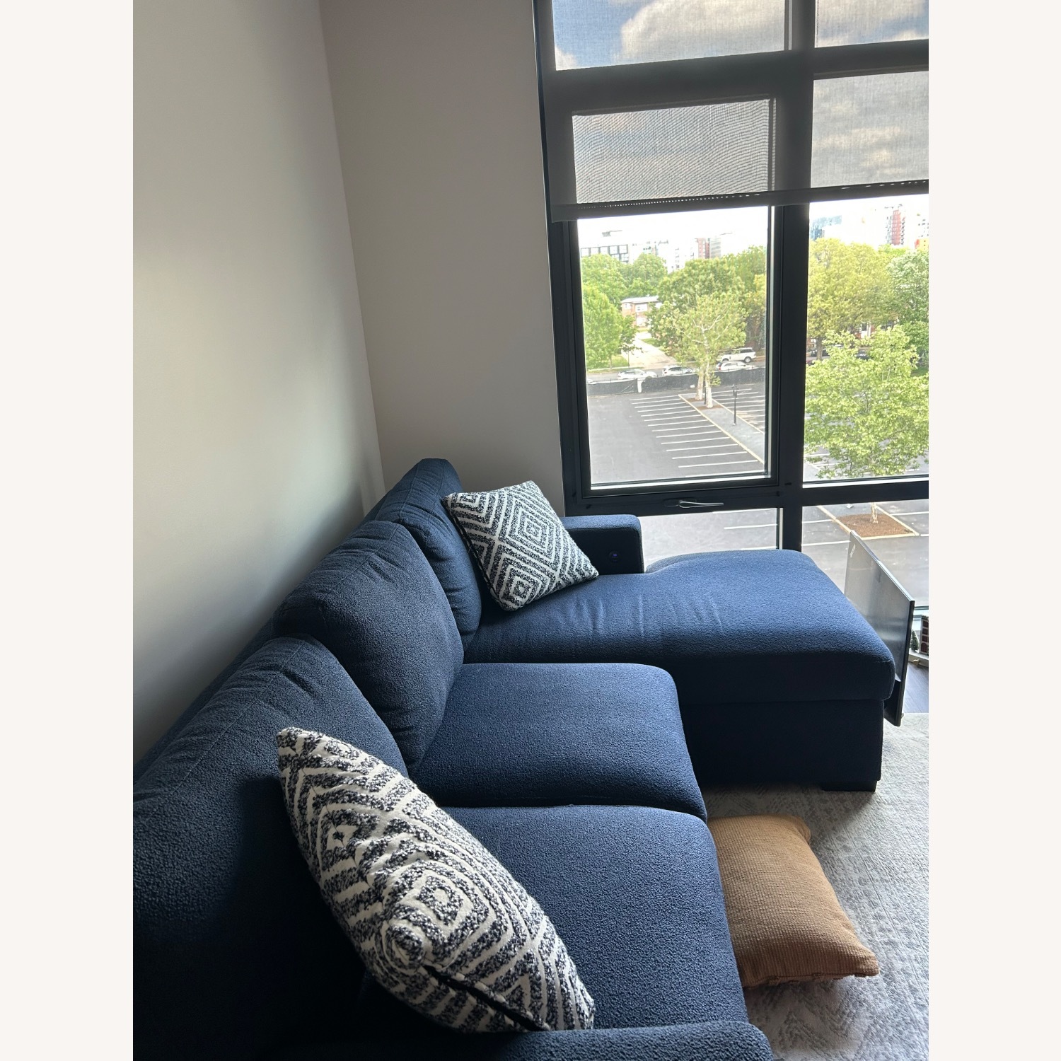 Bob's Discount Furniture Playday Pop-up Sleeper Chaise Sectional - image-3