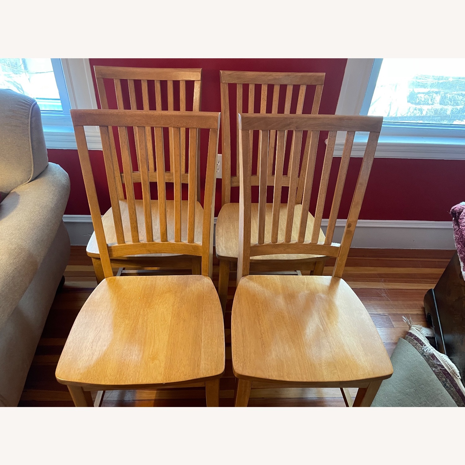 Natural Wood Dining Chairs - image-6