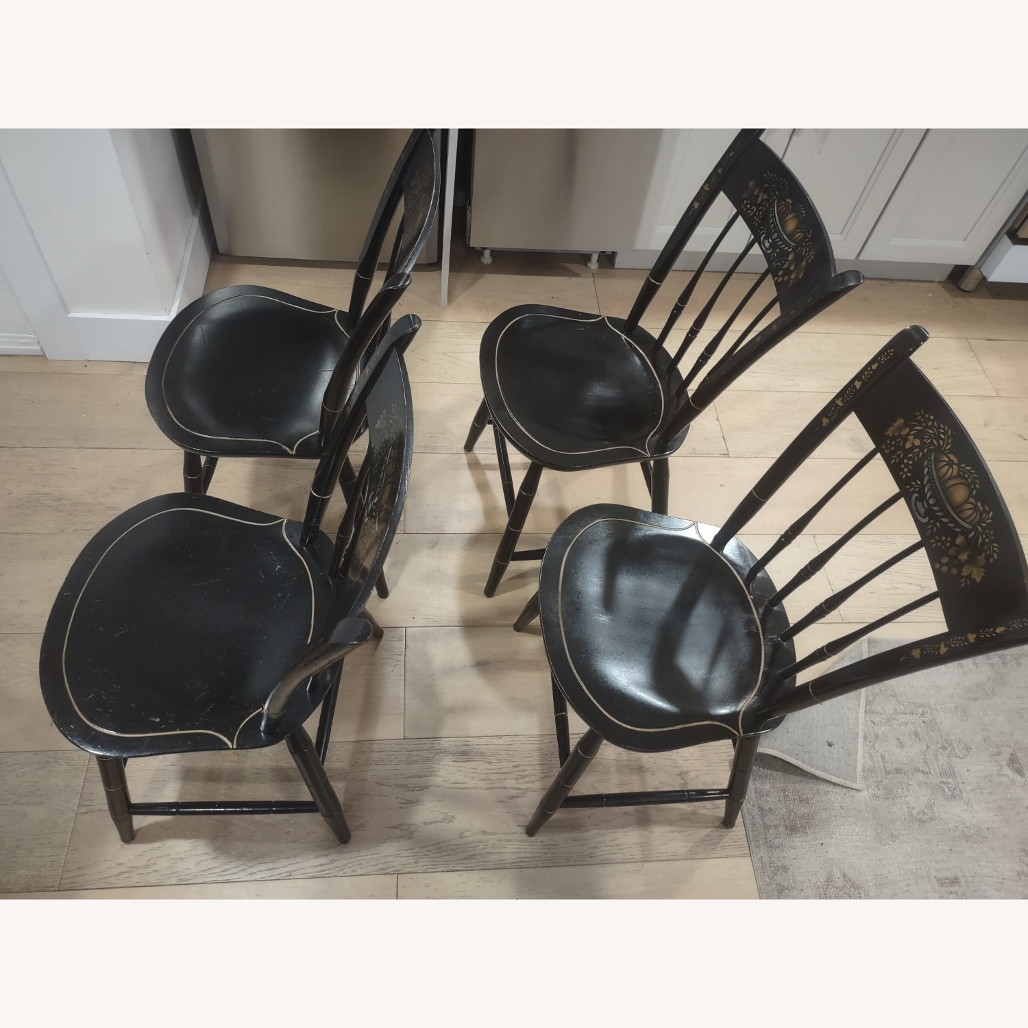 Nichols & Stone Black Wood Dining Chairs - image-12