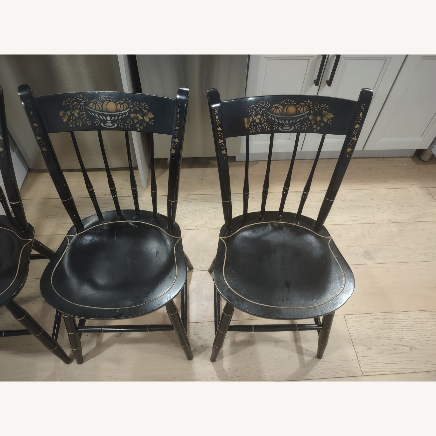 Nichols & Stone Black Wood Dining Chairs - image-10