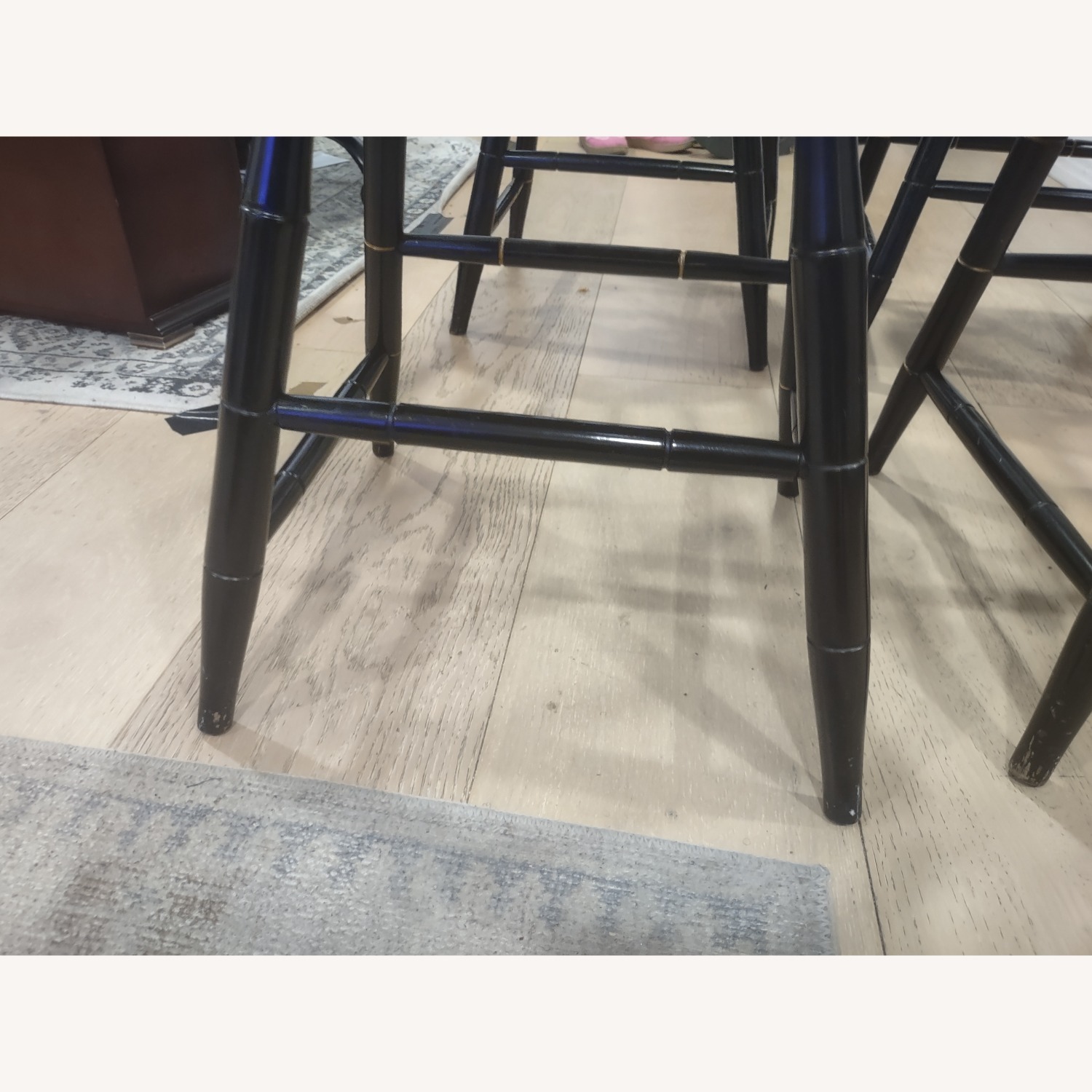 Nichols & Stone Black Wood Dining Chairs - image-5