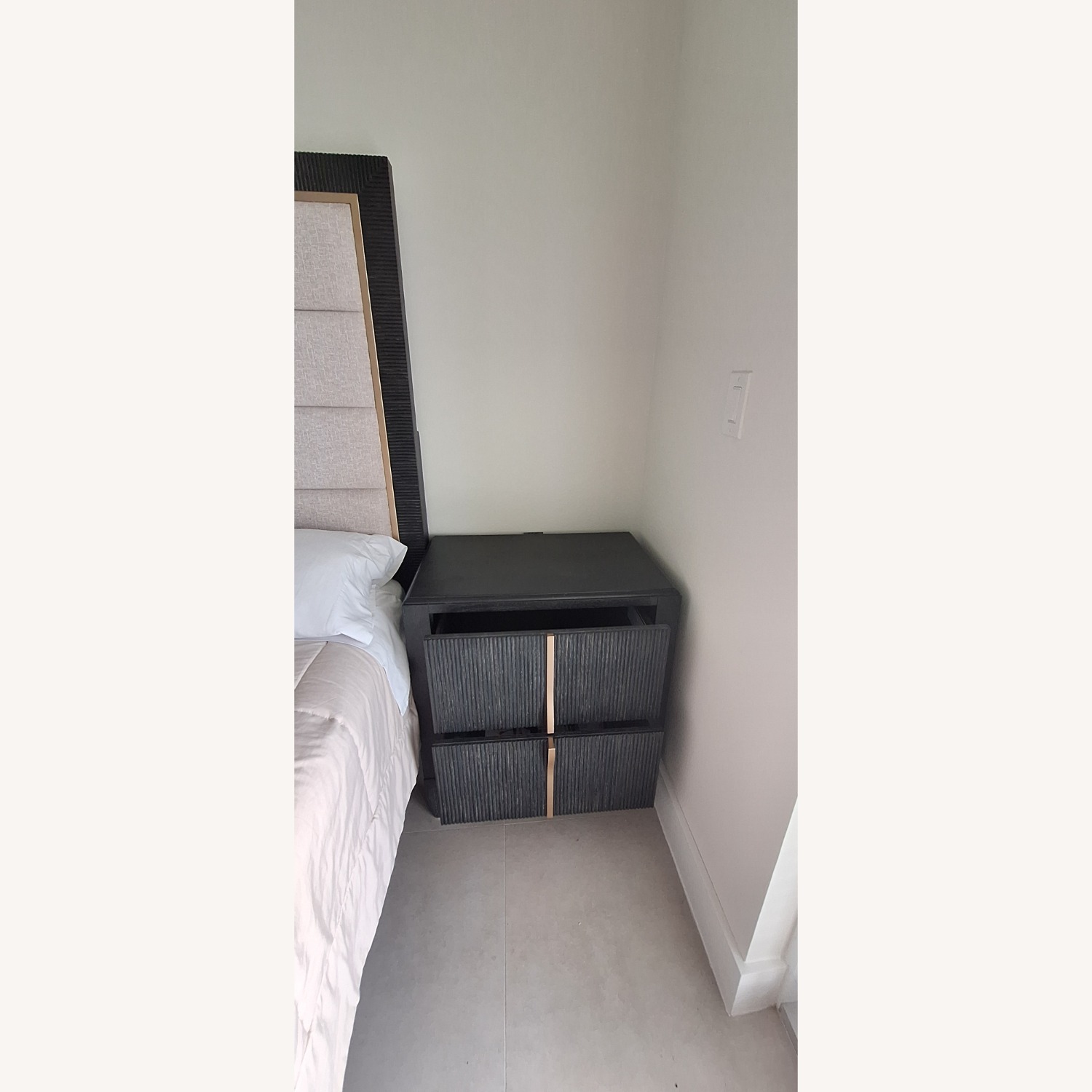 West End Loft Drawer Nightstand with USB - image-7