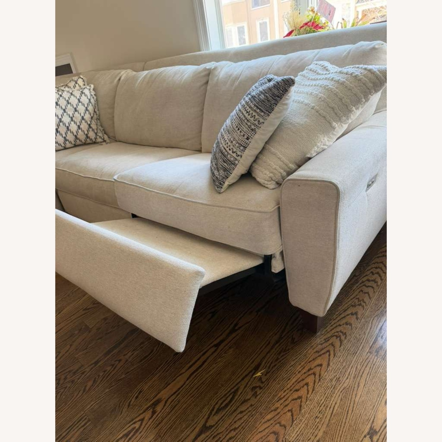 La-Z-Boy White Fabric 3+ Piece Sectional - image-3