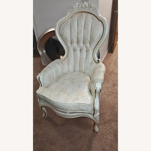 Used White French Provential Chairs  for sale on AptDeco