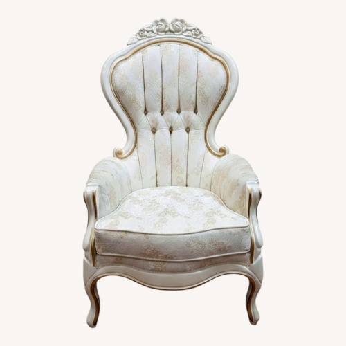 Used White French Provential Chairs  for sale on AptDeco