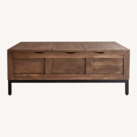 Crate & Barrel Tucker Coffee Table w Storage 
