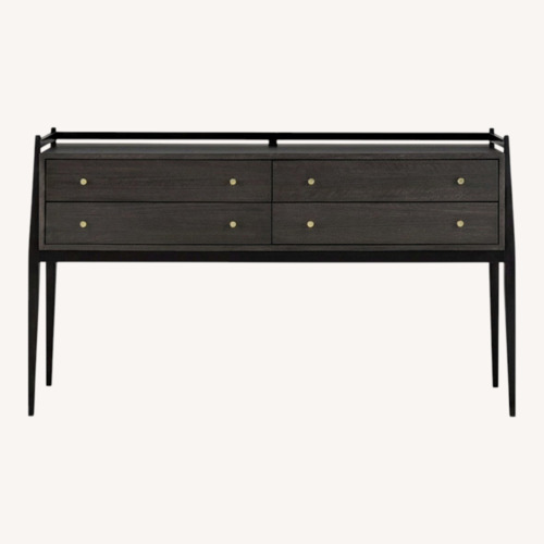 Used Currey & Company Selig Mink Console Table for sale on AptDeco
