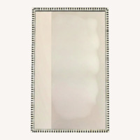 CB2 Bone Inlay Floor Mirror Black White 