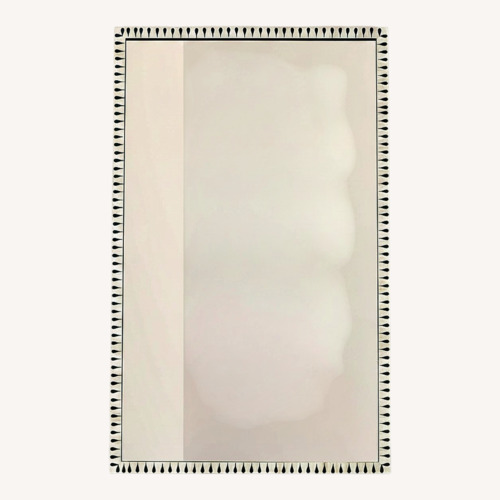 Used CB2 Bone Inlay Floor Mirror Black White  for sale on AptDeco
