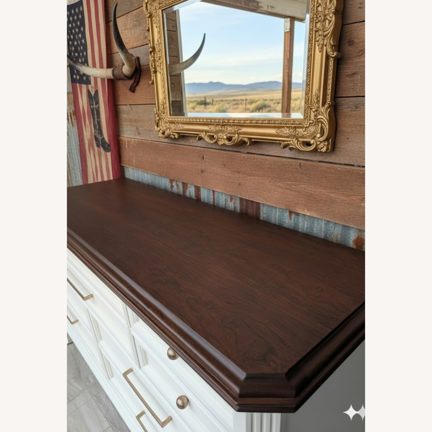 Bassett White Wood Dresser - image-10