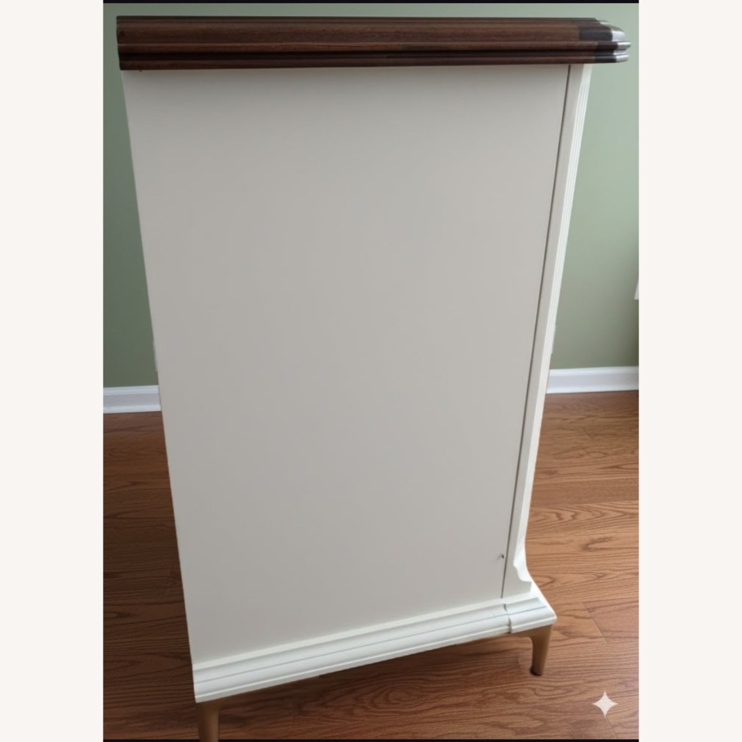 Bassett White Wood Dresser - image-3