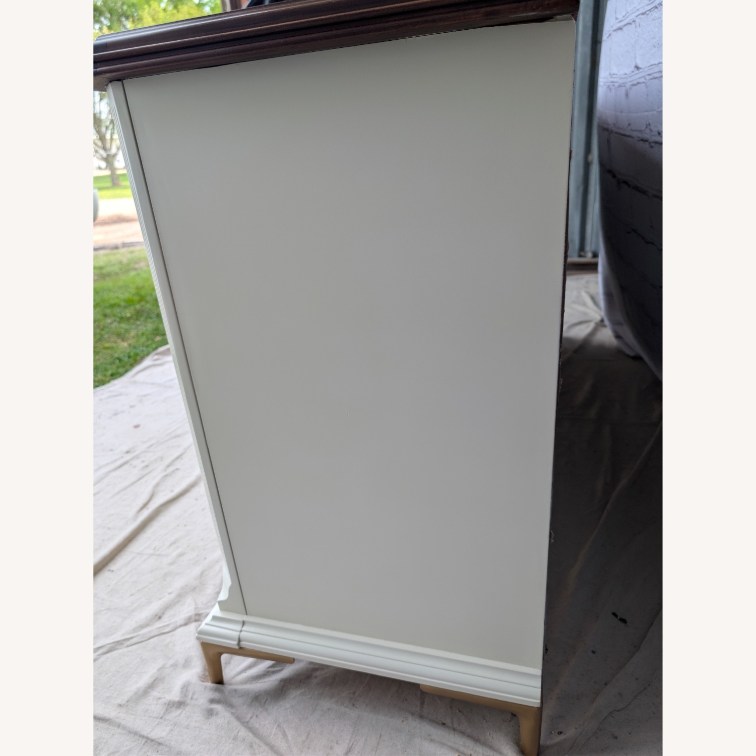 Bassett White Wood Dresser - image-5