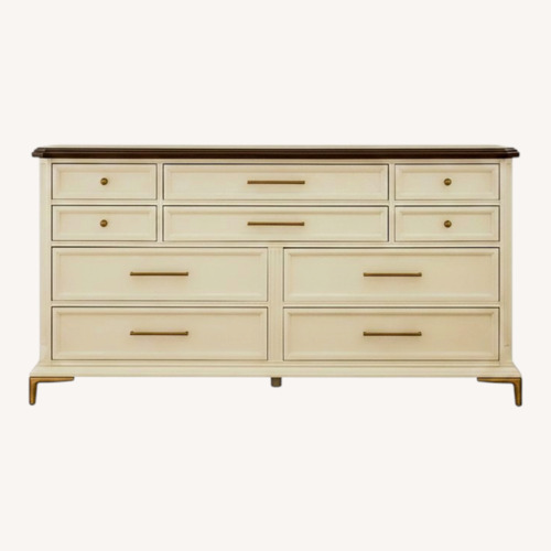 Used Bassett White Wood Dresser for sale on AptDeco