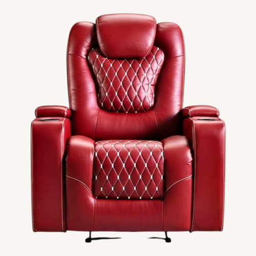 Used Red Leather Recliner for sale on AptDeco
