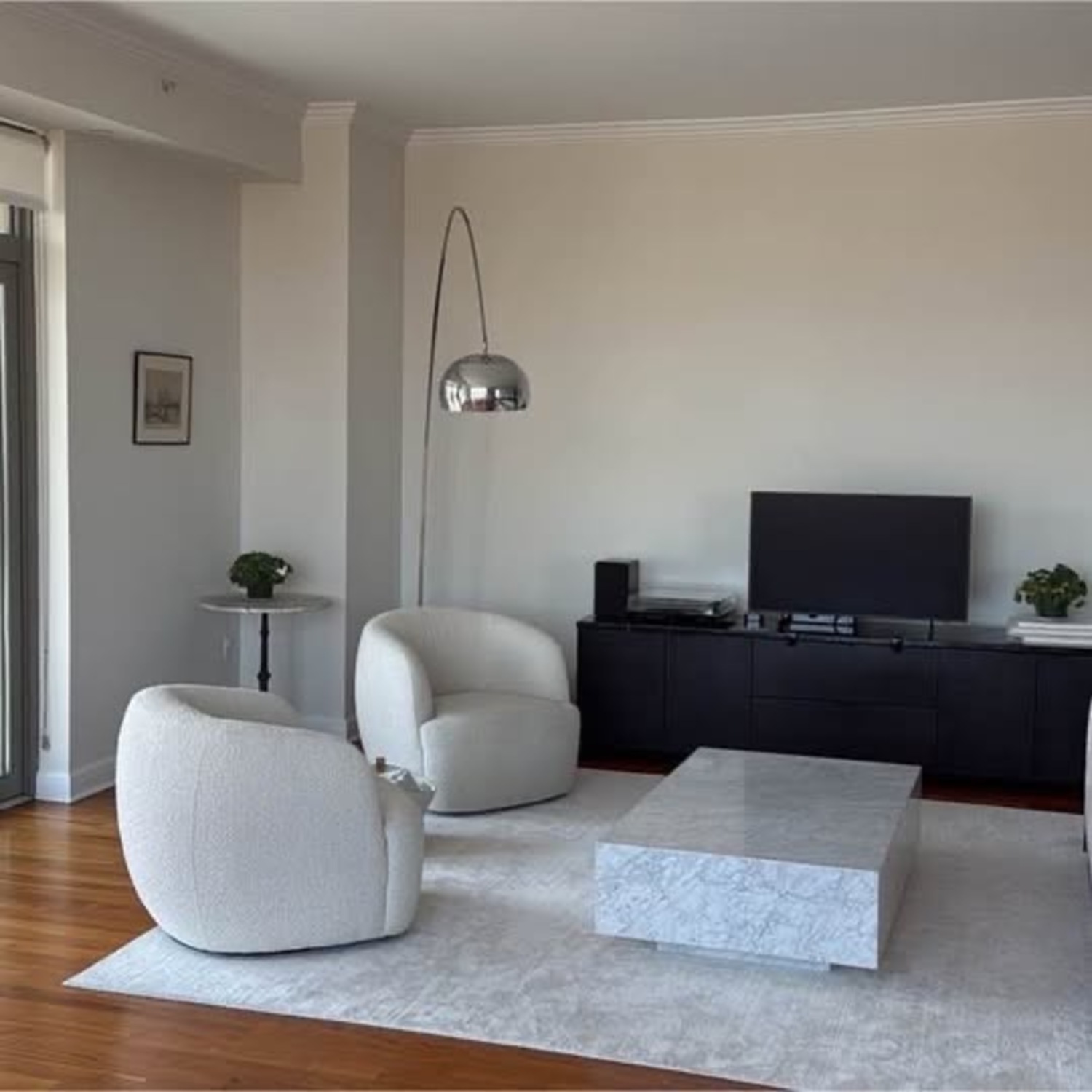 Design Within Reach  Marble Arc Floor Lamp Arco Style - image-5